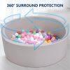 Factory Custom Round Foam Ball Pit in Grey for Toddlers Indoor Play Area