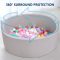 Factory Custom Round Foam Ball Pit in Grey for Toddlers Indoor Play Area