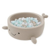 Custom Whale Design Foam Ball Pit for Toddlers Indoor Playroom and Sensory Activities