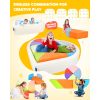 Customizable Heart Shape Ball Pit Puzzle Set for Toddlers Soft Play and Room Décor