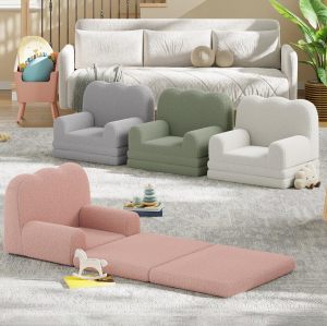 Custom Factory-Made Green Foam Sofa for Kids' Rooms