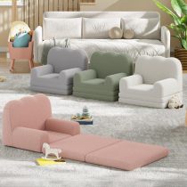 Custom Factory-Made Green Foam Sofa for Kids' Rooms