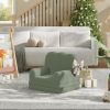 Custom Factory-Made Green Foam Sofa for Kids' Rooms