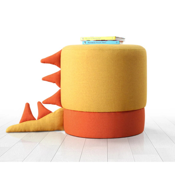 Custom Factory-Made Dinosaur Shaped Pouf and Ottoman for Kids' Rooms