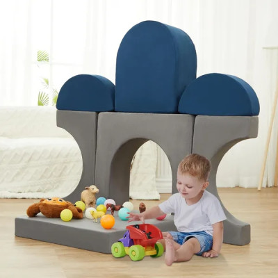 Tailored 7 pcs Modular Kids Play Couch Soft Foam Climbing Blocks for Toddlers