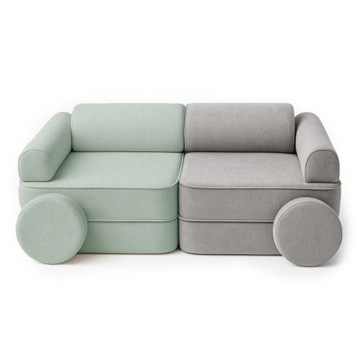 Custom Kids Play Sofa Plus Modular Play Couch Set 6 Pieces for Playroom