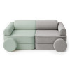Custom Kids Play Sofa Plus Modular Play Couch Set 6 Pieces for Playroom