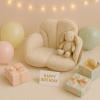 Customized Toddler Floor Cushion Chair Cozy Reading Seat Sherpa Armchair Gift