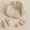 Customized Toddler Floor Cushion Chair Cozy Reading Seat Sherpa Armchair Gift