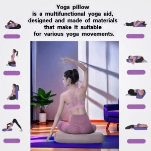 OEM&ODM Custom Yoga Bolster Pillow Meditation Cushion with Machine Washable Cotton Cover