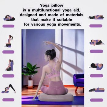 OEM&ODM Custom Yoga Bolster Pillow Meditation Cushion with Machine Washable Cotton Cover