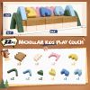 Customized Multicolor Puzzle Foam Blocks Modular Children Loveseat Playset