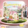 Customized Cute Pink Fairy Theme Multicolor Puzzle Foam Blocks Modular Children Loveseat