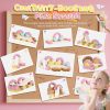 Customized Cute Pink Fairy Theme Multicolor Puzzle Foam Blocks Modular Children Loveseat
