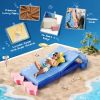 Customized Cute Blue Ocean Theme Multicolor Puzzle Foam Blocks Modular Children Loveseat