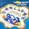 Customized Cute Blue Ocean Theme Multicolor Puzzle Foam Blocks Modular Children Loveseat