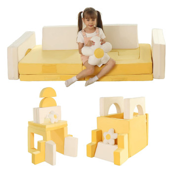 Factory Customized Compressible Kids Couch Fabric and Sponge Combo Sofa for Wholesale