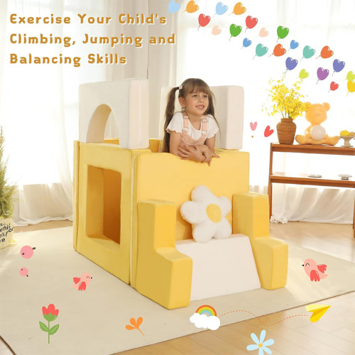 Factory Customized Compressible Kids Fabric and Sponge Combo Sofa for Wholesale