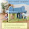 Customizable Modular Play Couch Sofa Bed with Soft Foam Lounging Pads for Kids