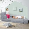 Custom Modular Kids Sofa Bed with Soft Foam Cushions for Rest and Play