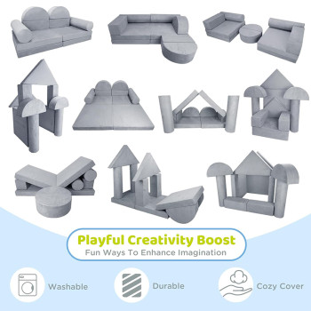 Custom Modular Kids Sofa Bed with Soft Foam Cushions for Rest and Play