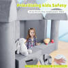 Custom Modular Kids Sofa Bed with Soft Foam Cushions for Rest and Play