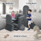 Custom-Made Grey Modular Kids Sofa Set for Playroom and Bedroom
