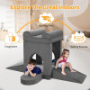 Tailored Grey Modular Children Sofa Set for Playroom and Bedroom