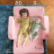 Customized Pink Foldable Double Kids Sofa with Compressed Foam for Playroom