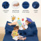 Tailored Navy Blue Modular Children Sofa Set for Playroom and Bedroom