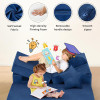 Tailored Navy Blue Modular Children Sofa Set for Playroom and Bedroom