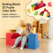 Custom Colorful Tetris Style Modular Kids Sofa Set for Playroom and Creative Spaces