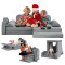 Custom Gray Modular Kids Sofa Set for Playroom and Bedroom Perfect Holiday Gift
