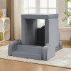 Custom Gray Modular Kids Sofa Set for Playroom and Bedroom Perfect Holiday Gift