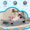 Custom Gray Modular Kids Sofa Set for Playroom and Bedroom Perfect Holiday Gift