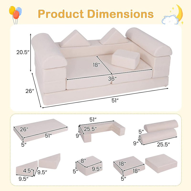 Sofa recliner length, width & height introduction