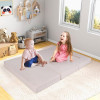 OEM Beige Kids Modular Sofa Set with Foam Building Blocks for Playroom and Learning Space
