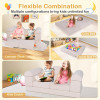 OEM Beige Kids Modular Sofa Set with Foam Building Blocks for Playroom and Learning Space