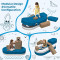 Customized Ocean Blue Ship Theme Modular Children Couch Set for Playroom