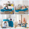 Customized Ocean Blue Ship Theme Modular Children Couch Set for Playroom
