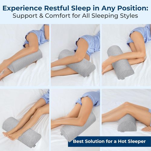 Custom Factory Memory Foam Knee Pillow with Cooling Cover for Sciatica Relief