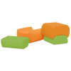 Custom Factory Kids Table and Stool 2 Piece Foam Set for Playroom and Learning