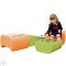 Custom Factory Kids Table and Stool 2 Piece Foam Set for Playroom and Learning