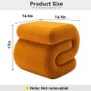 Custom Factory OEM Teddy Upholstered Pouf Stool Comfortable Ottoman for Kids and Home