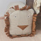Custom Factory Lion Shaped Soft Pouf Ottoman Seat for Kids Room and Play Area