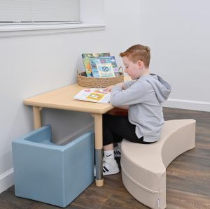 Professional Manufacturer Kids Rocker Chair Banana Shape Flexible Classroom Seat Sensory Training Furniture for Kindergarten