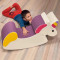 OEM Custom Specialized Workshop Kids Soft Play Rocking Horse Foam Toy for Toddler Indoor Play