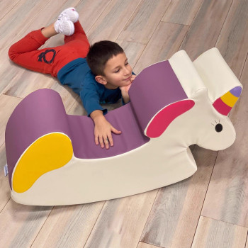 OEM Custom Specialized Workshop Kids Soft Play Rocking Horse Foam Toy for Toddler Indoor Play