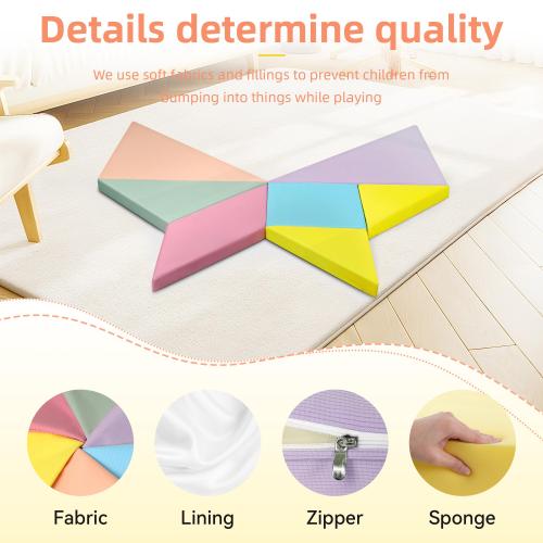 Professional Manufacturer Kids Soft Play Mat Tangram Shape Foam Puzzle for Playroom