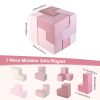 Specialized Workshop Modular Kids Play Sofa 7 PCS Pink Foam Couch for Soma Cube Play